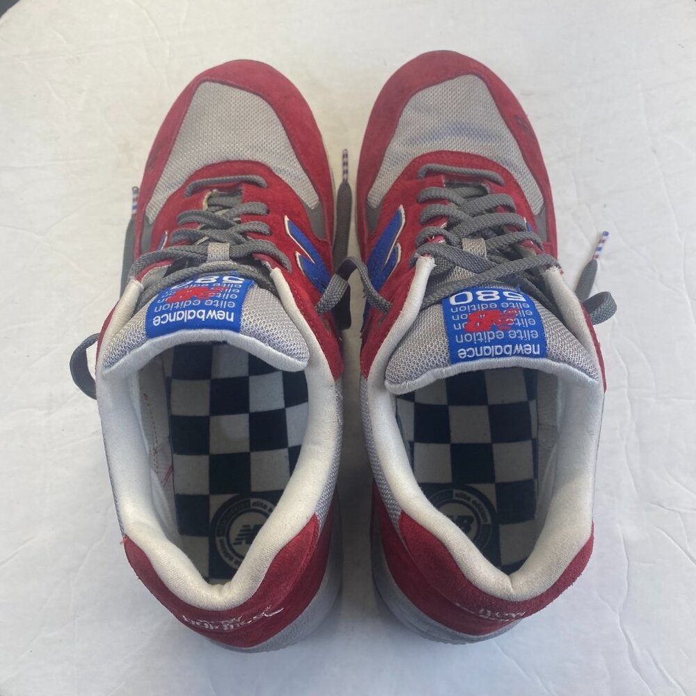 New Balance 580 Elite Edition Shoes Mens Size11.5 Red Gray Blue Rollbar MT580BSR - Picture 3 of 15